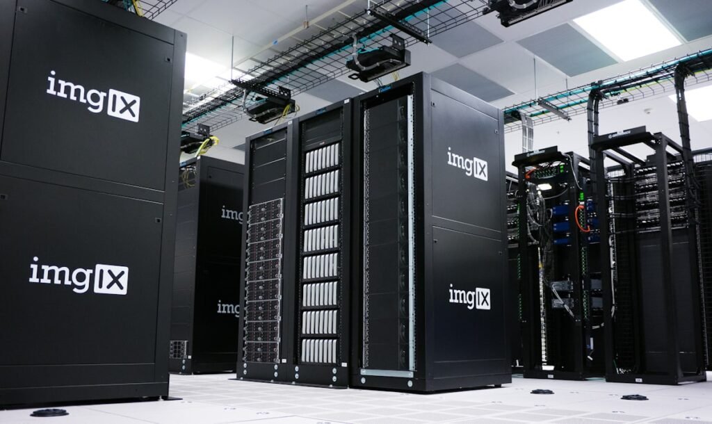 Cloud server racks in data center
