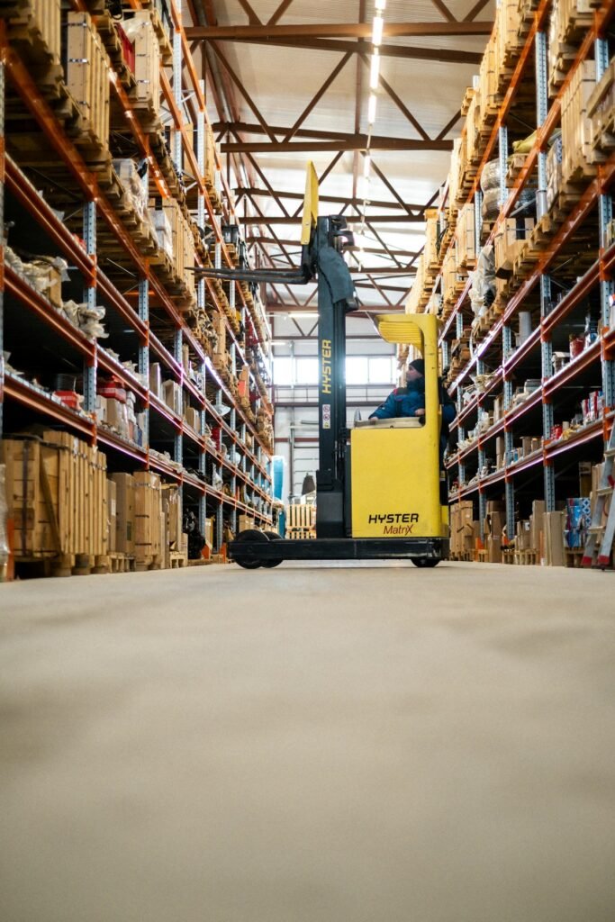 Warehouse forklift for ERP operations